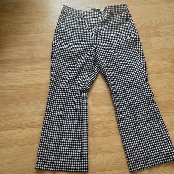 J Crew Hayden pant in gingham stretch linen - Picture 4 of 6